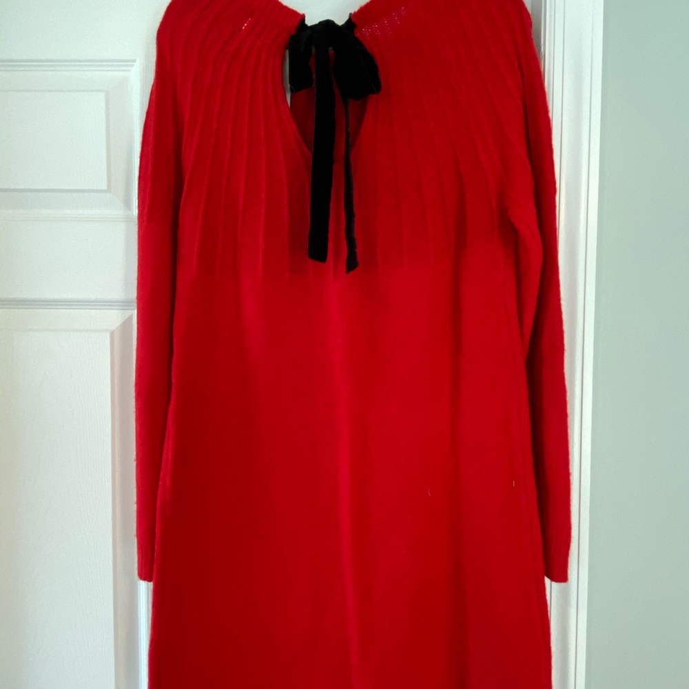 NWT! Red long sleeve sweater dress